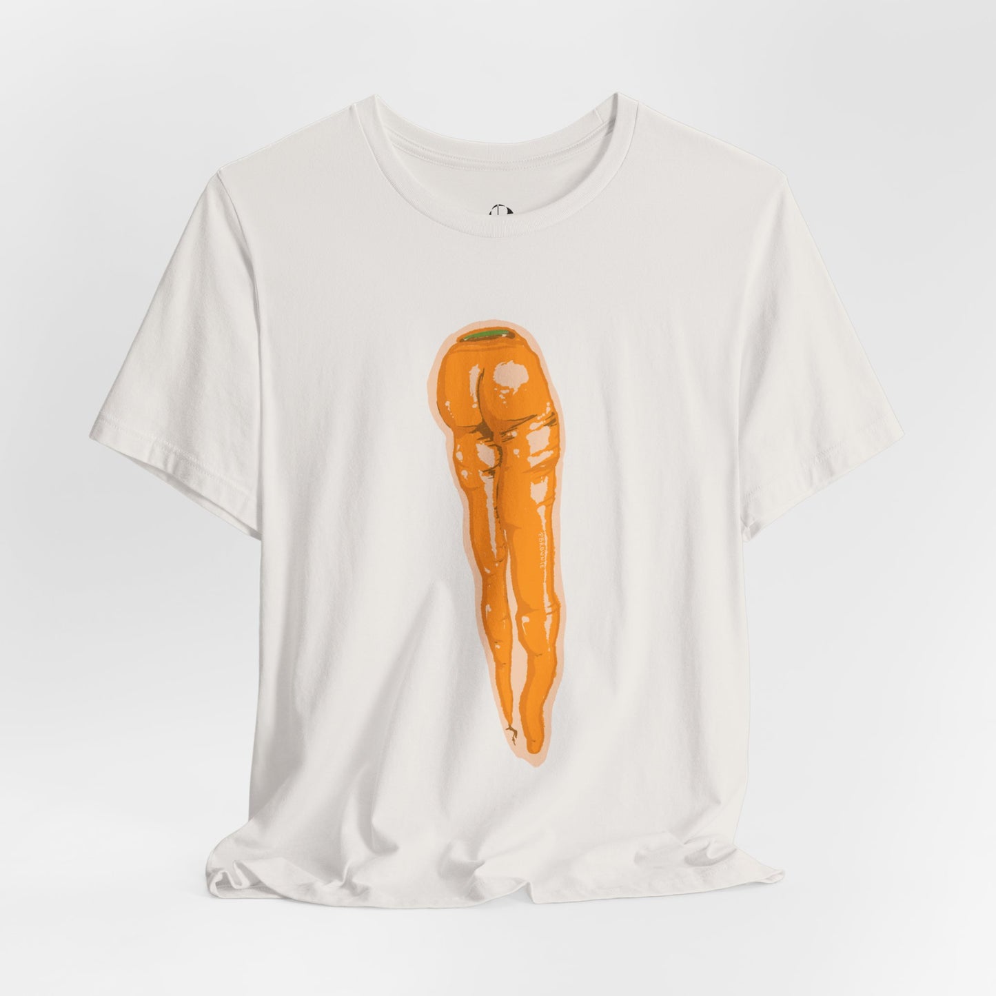 “Carrot Booty” tee shirt designed by Paige Brown