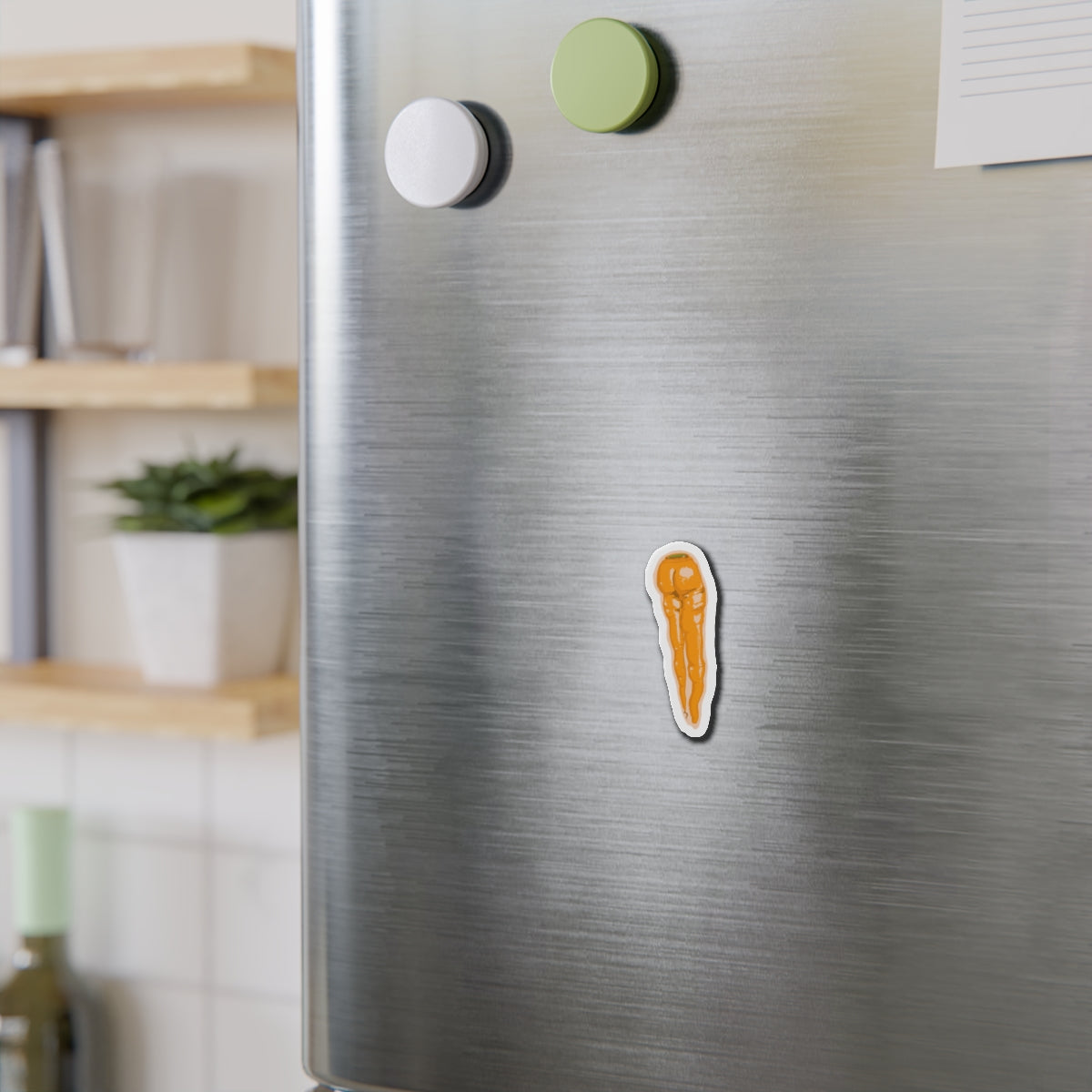 Carrot Booty Magnet designed by Paige Brown