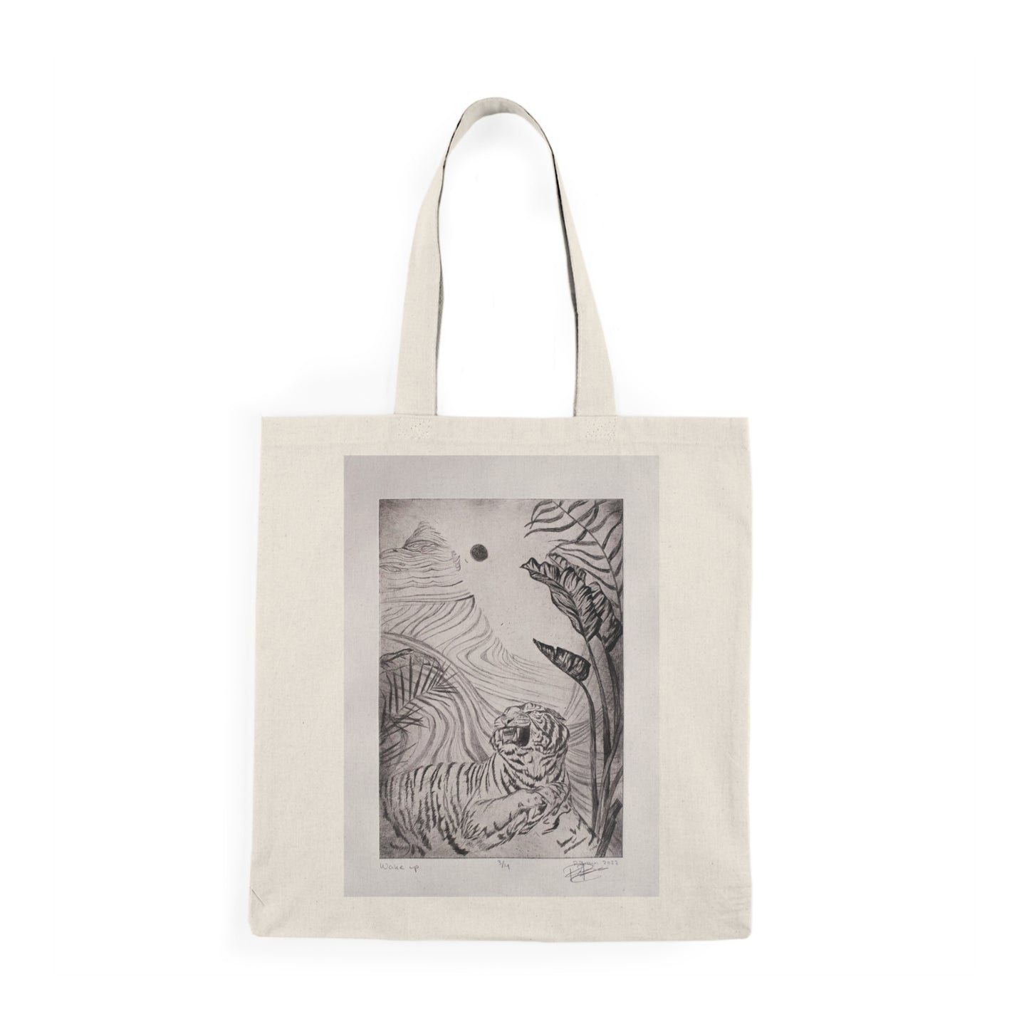 “Traversal” and “Wake Up” tote bag