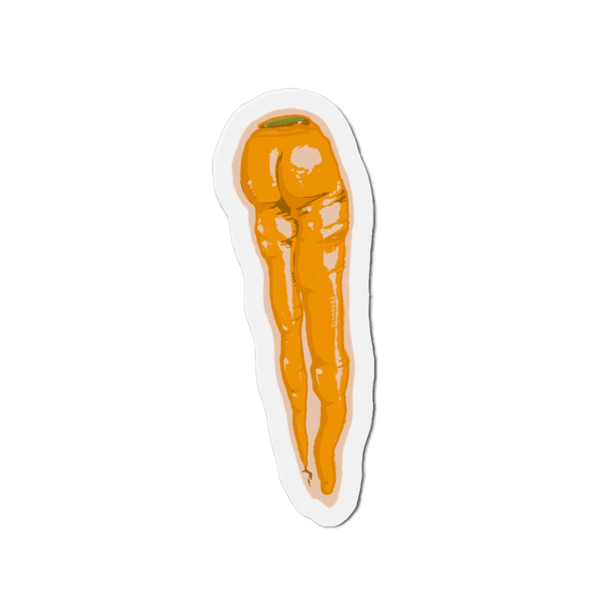 Carrot Booty Magnet designed by Paige Brown