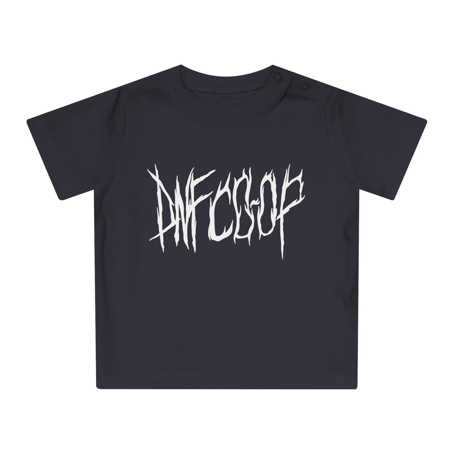 "DNF CO-OP" Baby Tee-shirt of Typography design by Paige Brown