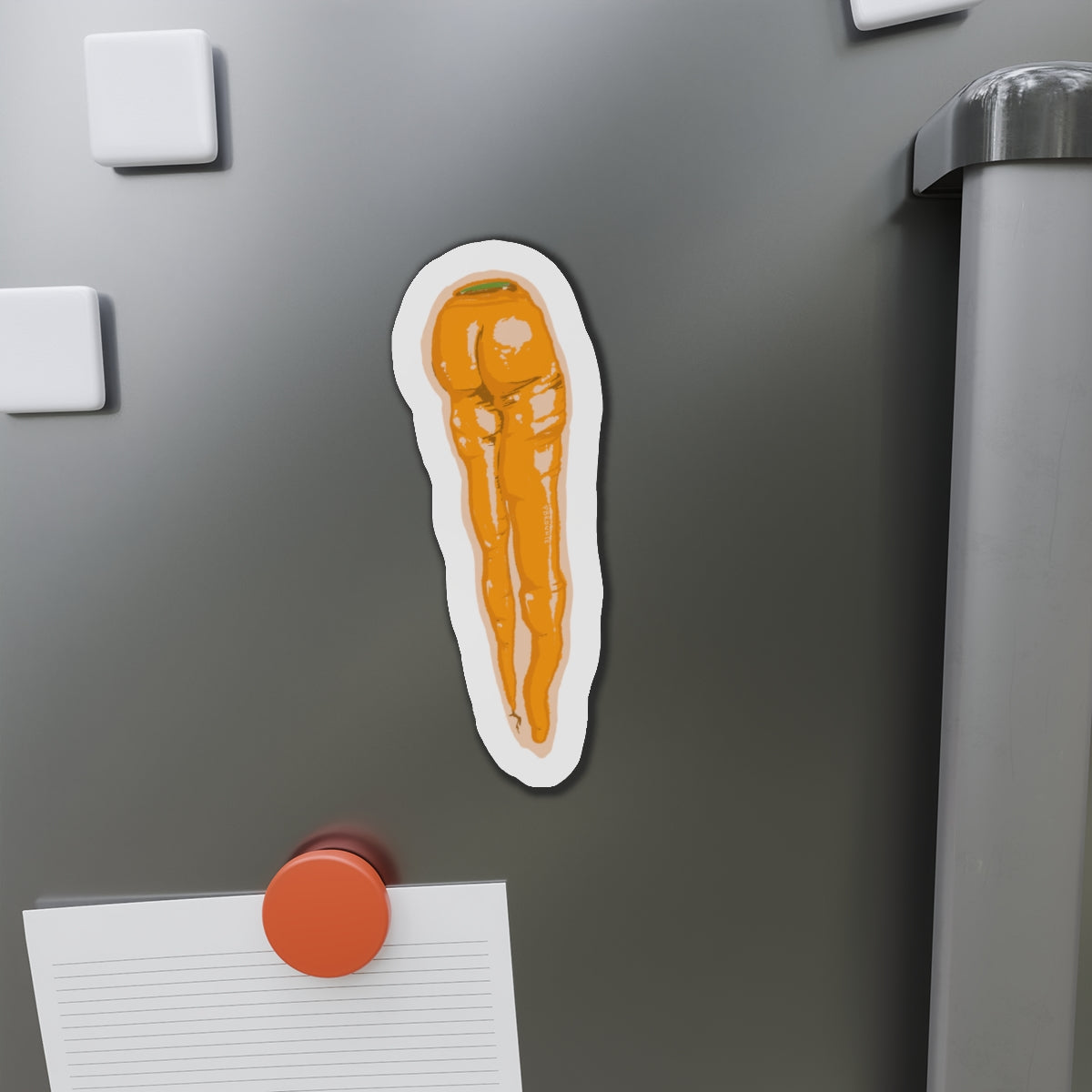 Carrot Booty Magnet designed by Paige Brown