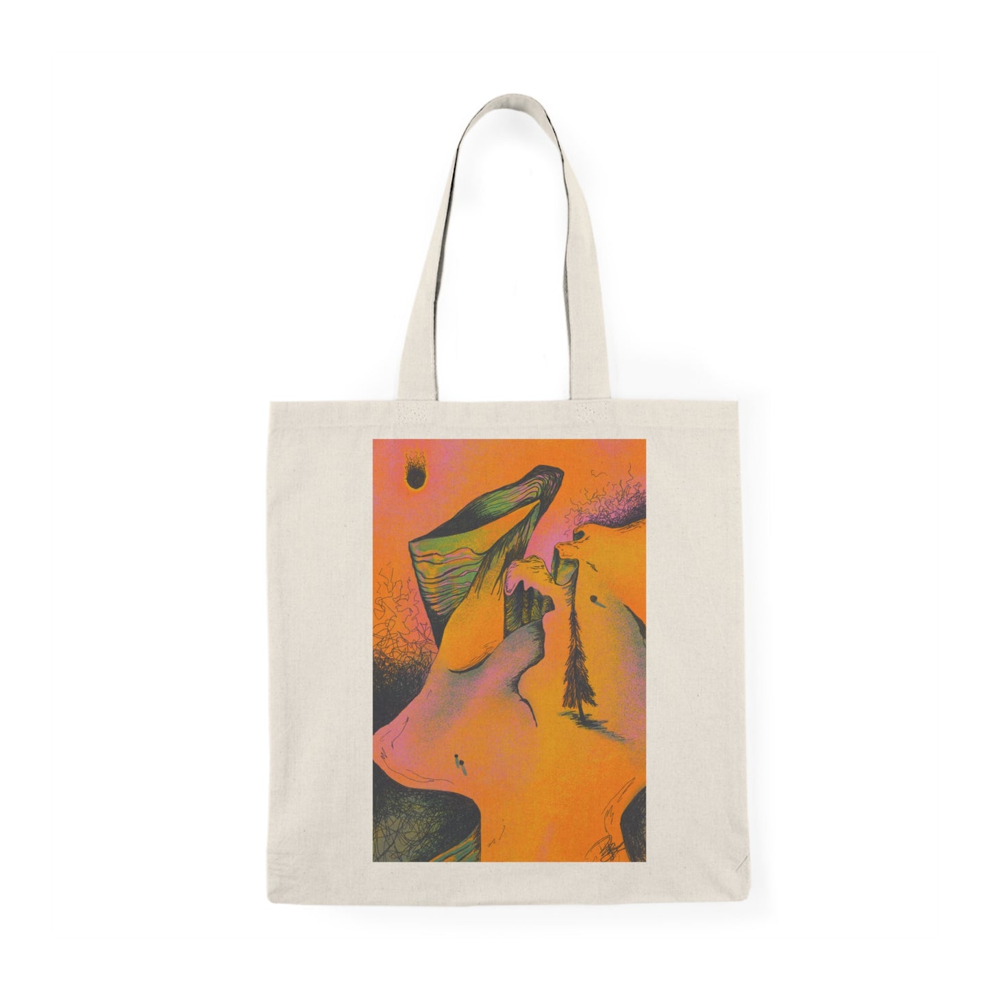 “Traversal” and “Wake Up” tote bag