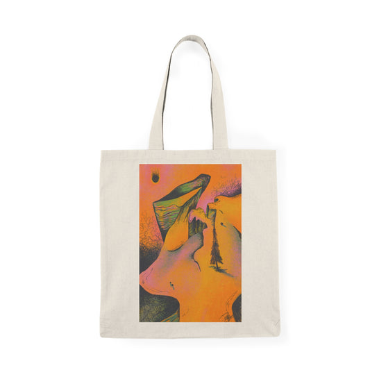 “Traversal” and “Wake Up” tote bag