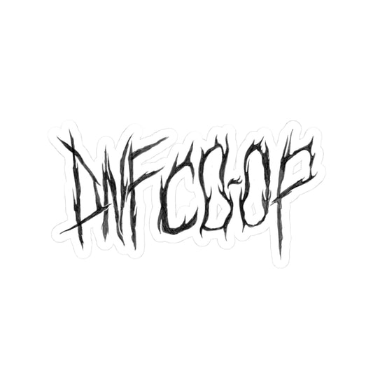 DNF Co-op Typography sticker by Paige Brown